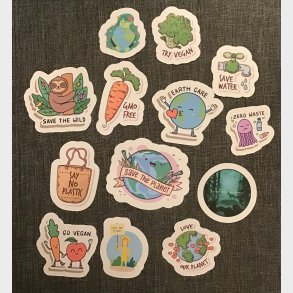 Milj�aktivist stickers�t.