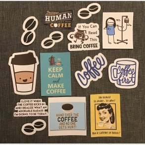 Kaffe stickers�t.