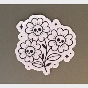 Death flowers 8 x 7,5.